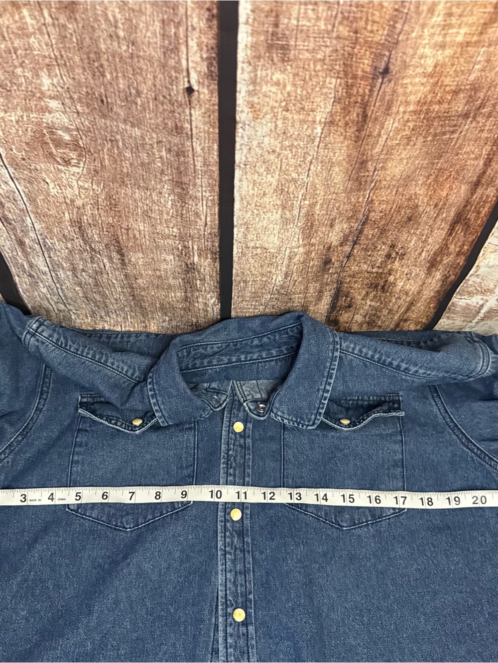 Flint and Tinder Classic Denim Button-Down Shirt - Blue - Picture 7 of 7